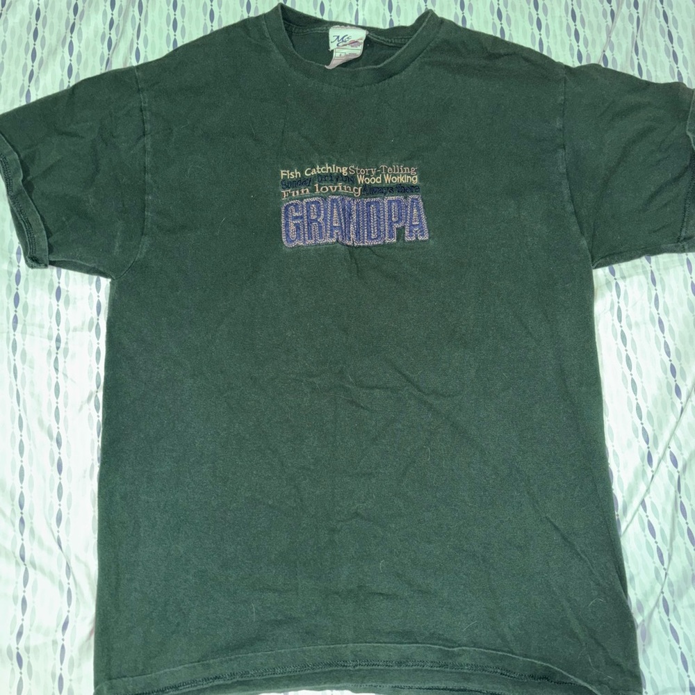 Vintage Dark Green Worlds Greatest Grandpa Tee